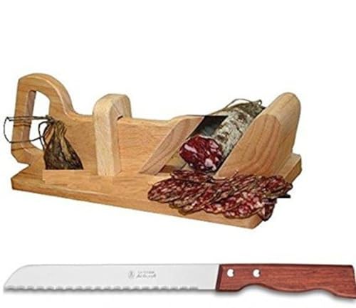 Trancheuse guillotine à saucisson charcuterie et son couteau a pain