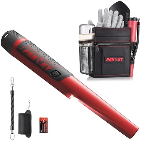 PANCKY Pinpointer Metal Detector for Adults Kids Waterproof with Metal Detecting Finds Waist Pouch Combination Set Cover