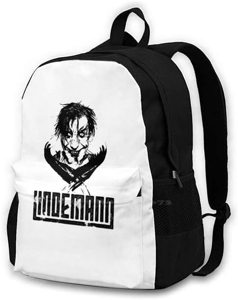 fashionAE - Mainstream Lindemann Fashion Travel Laptop School Backpack Bag Cloothing Home Living Kids Babies Logos Aira S Till Lindemann (Backpack-Black OneSize)