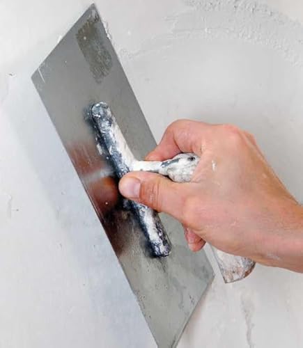 Füllspachtel innen, 1 kg zum Füllen, Glätten, Spachteln, Dübeln und Modellieren, Gipskarton- und Trockenbausystemen, Beton, Putze, Mauerwerk, auch für Stuckarbeiten, hoher Weißgrad, schnell trocknend