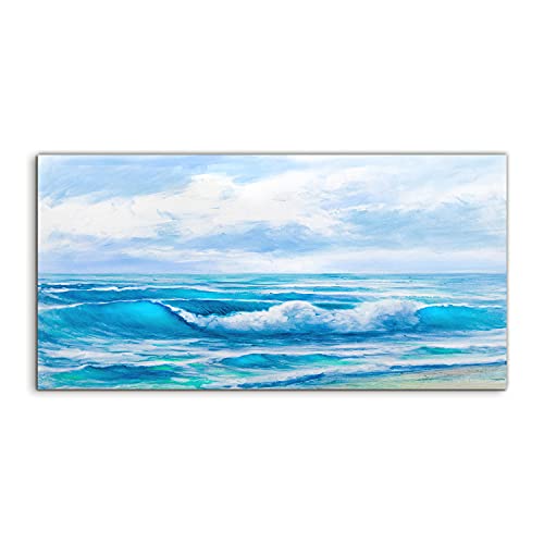 Tableau acrylique haut de gamme 100x50cm Sea Sketch Art pour salon