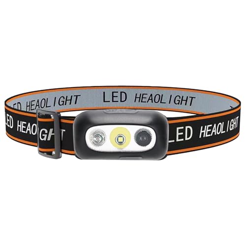 Lámparas de cabeza para camping, linterna ultrabrillante con diadema, linterna LED recargable, linterna de diadema para camping, senderismo, 4 modos de iluminación, recargable por USB