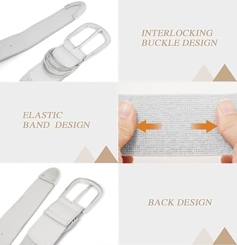 Initlove Wide Stretchy Belt for Women Elastic Waist Belt Waistband for Dresses4