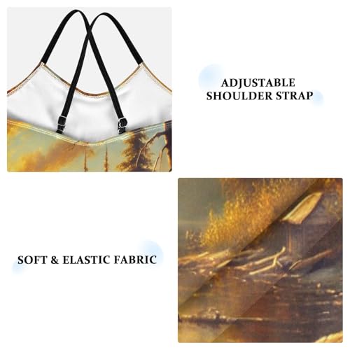 Lake Sunrise Fire Bathing Suits for Girls Kids Swimsuits Swimsuits One Piece Summer Beach Swimwear3