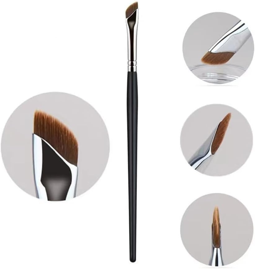 Hsthe Sea 7-pack fine angled eyeliner brush sickle eyeliner brush precise concealer brush eyebrow brush makeup brush set super flat fine eyeshadow brush eyeliner brush beauty tool - Image 3