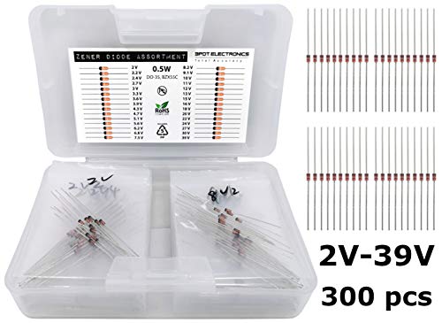 3Pdt A-B-019 300 Pcs 0.5W Zener Diode Assortment 30 Values thumb #1