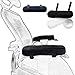 BAIDATONG Arm Cushions for Office Chairs Office Chair Armrest Pads, Memory Foam Arm Cushions for Office & Computer Chairs, Soft Elbow Support Arm Rest Covers for Desk Chair, (1 Pair Black)