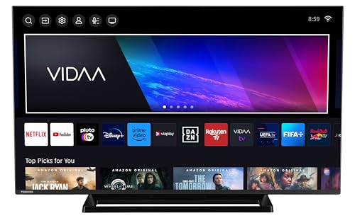 Toshiba 43LV3E63DAZ telewizor 43 cali/VIDAA Smart TV (Full HD, HDR, potrójny tuner, Bluetooth, Dolby Audio)