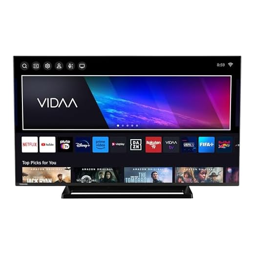 Toshiba 43LV3E63DAZ 43 Zoll Fernseher/VIDAA Smart TV (Full HD, HDR, Triple-Tuner, Bluetooth, Dolby Audio)