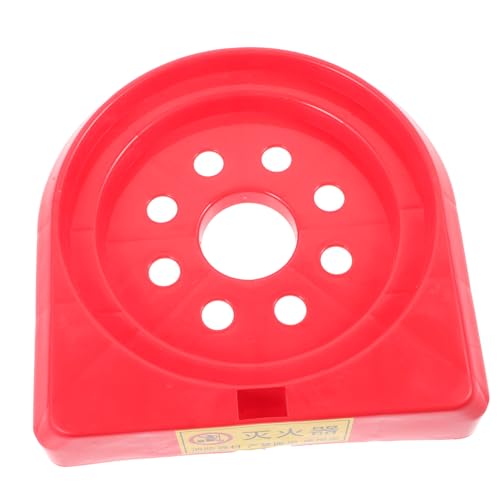 IWOWHERO Fire Extinguisher Base Plastic Floor Fire Extinguisher Bracket Floor Stand for Fire Extinguisher Red Fire Extinguisher Supplies
