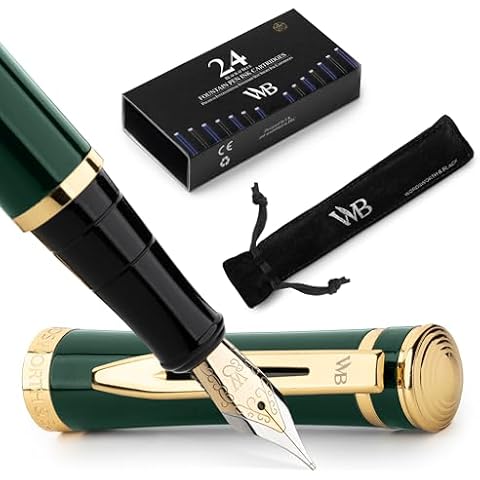 Wordsworth and Black Racing Green Fountain Pen Set Cover