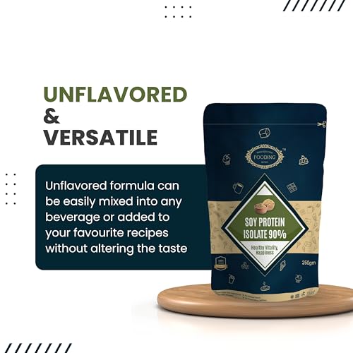 Image of Soy Protein Isolate 90% Powder - 1KG | Vegan, Plant-Based Protein | Non-GMO Formulation | Unflavored