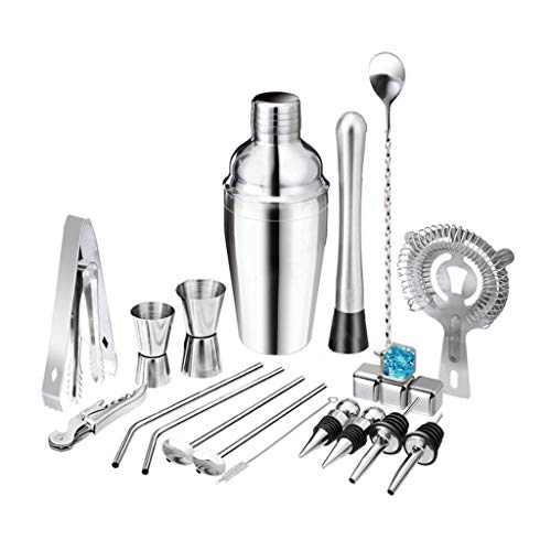 Kit Bartender 22 Piezas Coctelera y Herramientas Bar miniatura 1