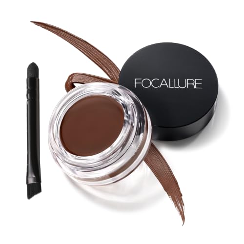 FOCALLURE Eyebrow Pomade with Brush Waterproof 16HR Vegan CHOCOLATE - image 1