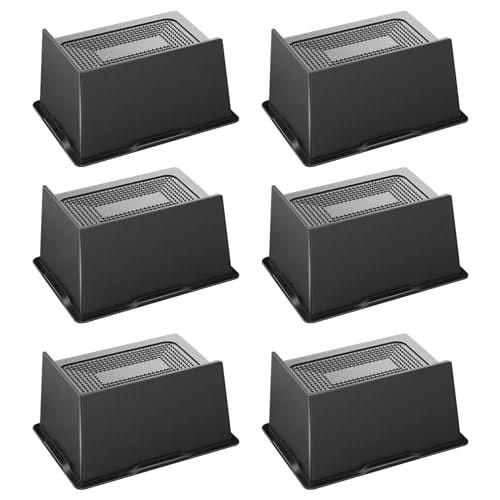 MYMULIKE 6 Inch Bed Risers, 6 Pack