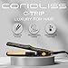 CORIOLISS C Trip Mini | Hair Straighteners for Women | Titanium| Flat Iron | Professional with Temperature Control (Leopard Gold Soft Touch)