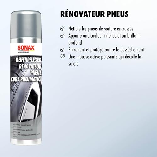 SONAX Rénovateur pneus - 400 ml - Réf 04353000