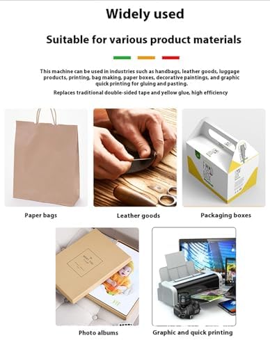 150W Hot Melt Glue Roller Dispenser - Adjustable Temp 50-300℃, 150ml Tank for Fabric, Leather Bonding & Packaging, Industrial Glue Applicator for Efficient Adhesive Solutions