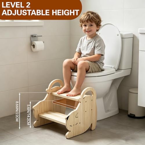 Marchepied pour enfant charge maximale 150kg bois stable - 4