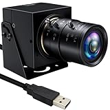 MMlove Caméra USB 1200p, zoom optique 4x avec objectif manuel de 2,8 à 12 mm, caméra haute vitesse à obturateur global 90 fps, Plug and Play, pour Windows/Mac/Linux/Android, conférence/streaming