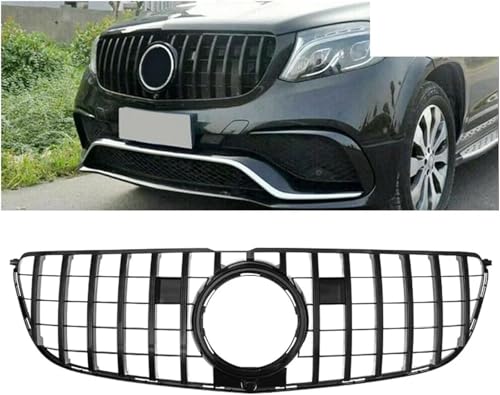 Parrilla delantera negra brillante para Benz GLS Clase X166 2016-2019 5