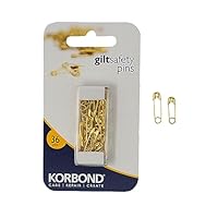 Algopix Similar Product 7 - Korbond Safety Pins Gilt110192 Gold
