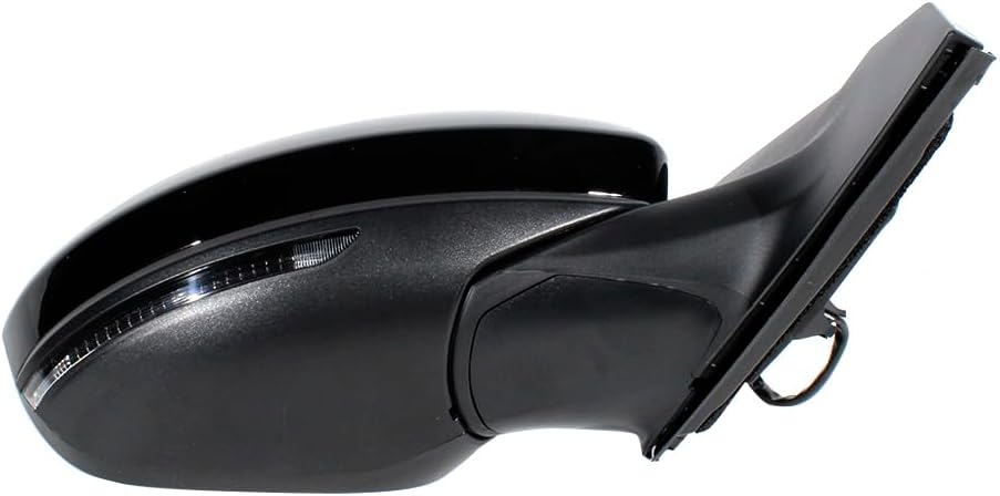 5 Pins Rearview Mirror Assembly Fit for Nissan Sylphy 2020-2021 Power Adjust | Turn Light | Paintable | Black Color (Black, Left Side + Right Side)