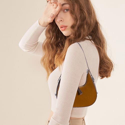 Image of Prpeko Shoulder Bag Crescent Retro Y2k Hobo Handbags 90s Underarm Purse Bag Fashion Clutch Purses for Women