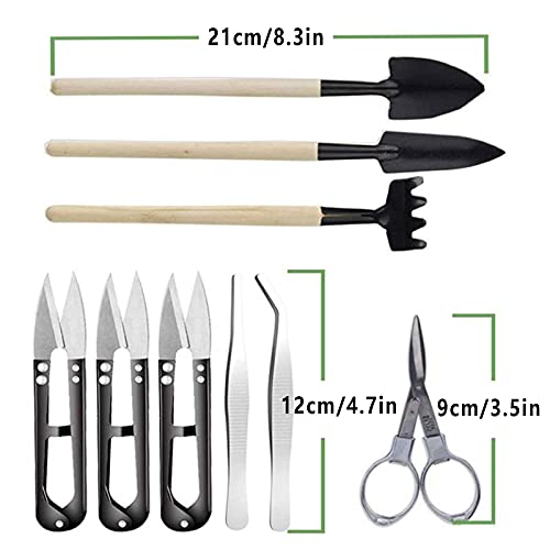 Juego de 10 piezas de herramientas de jardinería SaferCCTV miniatura 2