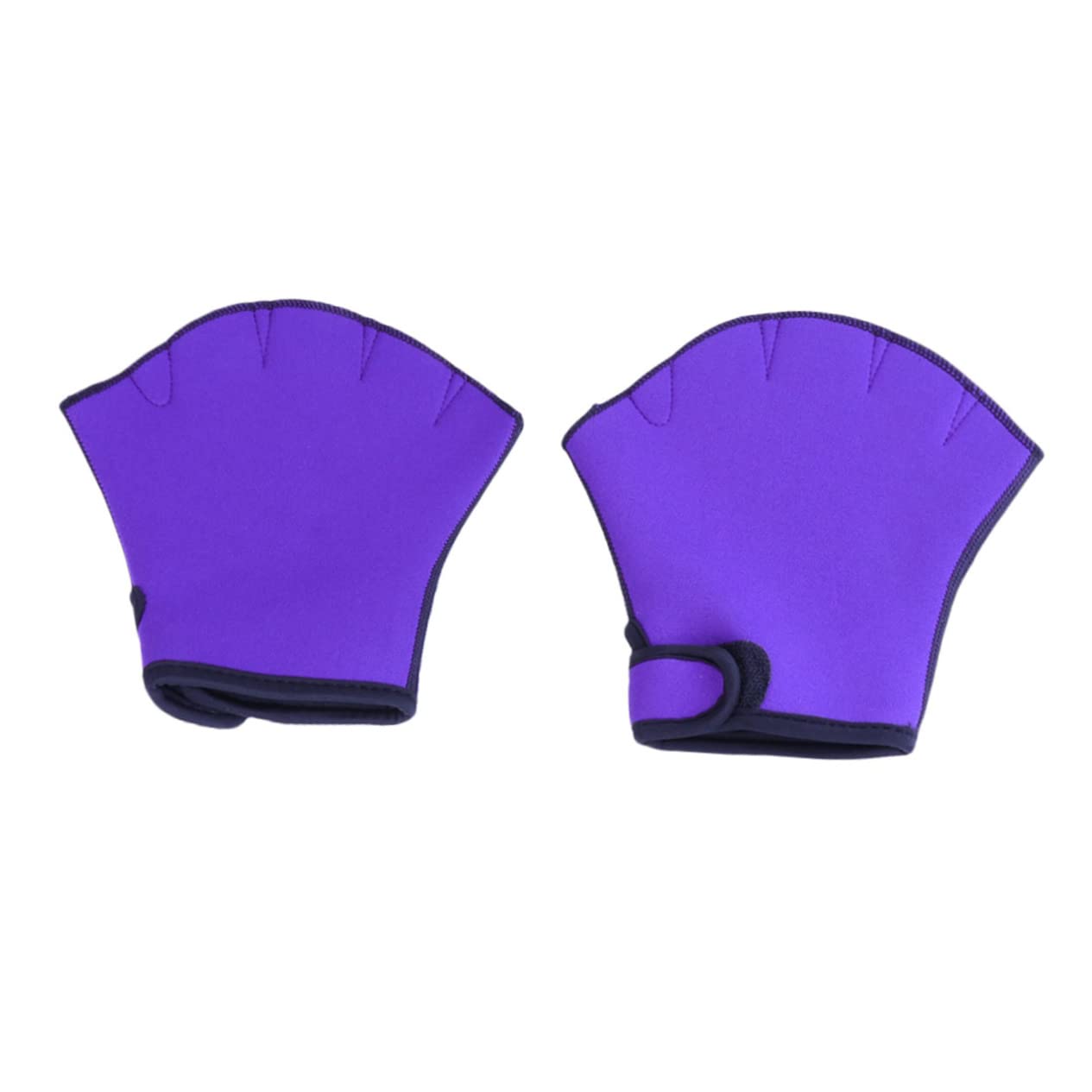 VANZACK Webbed Paddle Gloves for Swimming Half Finger Aquatic Gloves Diving Size s