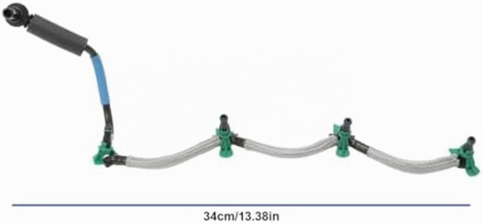 Tubo de retorno de fugas del inyector de combustible for Berlingo, C3, DS3, C4, DS4, C-Elysée, Partner y Expert 206, 207, 208, 301, 308, 2008, 1574.JK, 1574.EN Manguera de retorno de combustibl