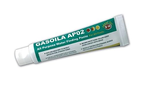 Gasoila Pasta de búsqueda de agua multiusos, detecta agua en combustible, gasolina, diesel, queroseno, gas, petróleo, tubo de 2 oz