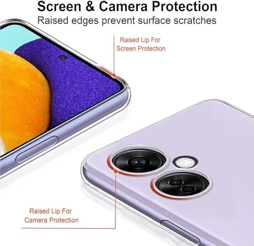 Image of Bintage Silicon Back Cover Compatible Model for Oneplus Cph2467 / Nord Ce3 Lite - Transparent