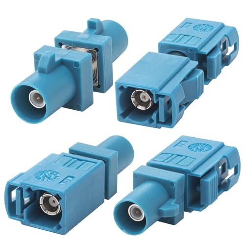 YOTENKO 4PCS Fakra Z Connector Kit, Includes Fakra Z Adapter Male to Female *2 + Female to Female + Male to Male, for Vehicle Car Stereo GPS Navigation