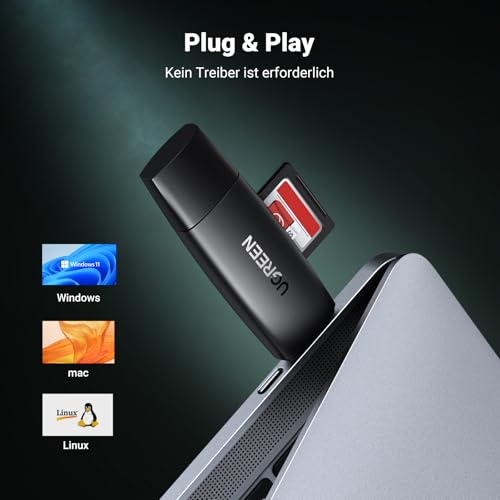 UGREEN SD Kartenleser USB C USB 3.0 Card Reader – Ansicht 6