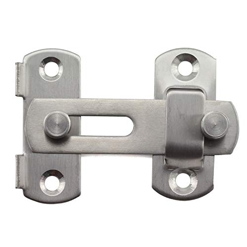 Tegg 2-Pack 3 Inch Door Hasp Latch Stainless Steel Safety Security Home Anti-Theft
