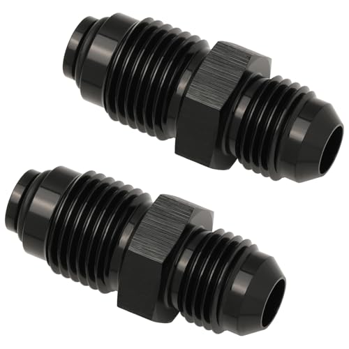 Podavelle 6AN Male Flare to M16x1.5 O Ring Seal Power Steering Adapter Fitting Connector Aluminum Black 2PCS by Podavelle - Image 3