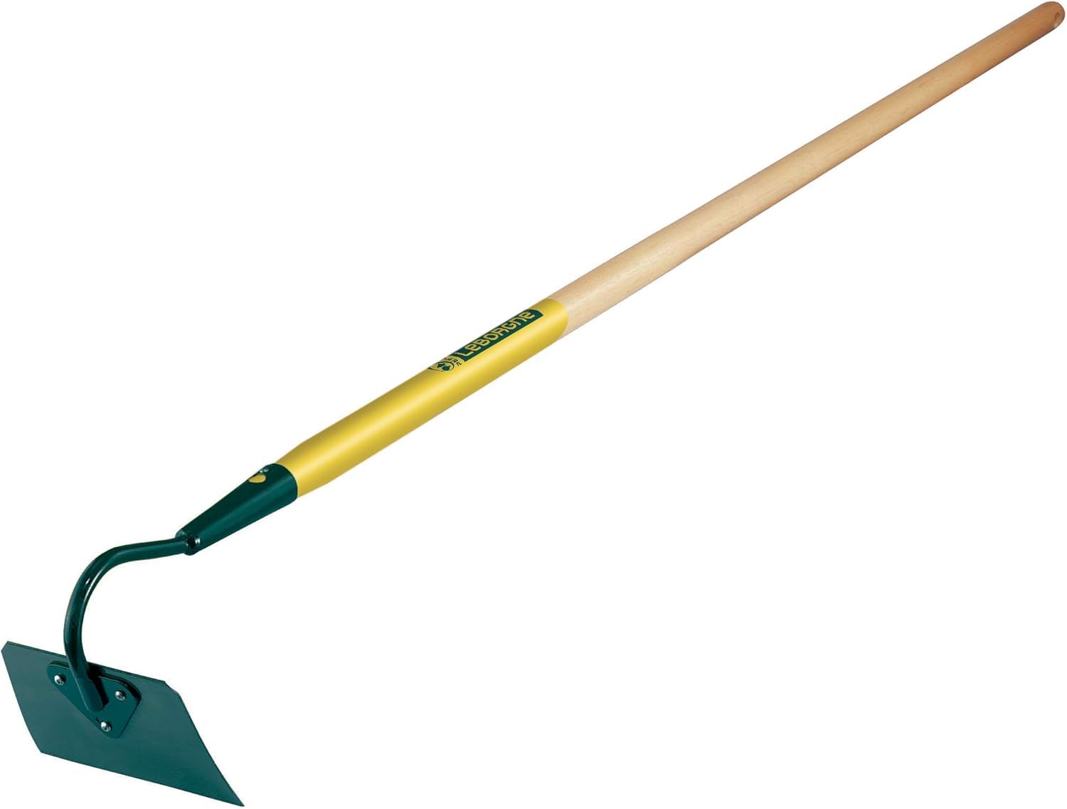Leborgne, Binette Nanterre auto-affûtante 16cm, manche bois percé certifié PEFC 100% (130cm), Lame en acier auto-affûtante, Manches percés, Pour l’entretien des plantations