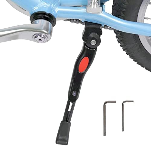 Kickstand for 16 18 20 Inch Kids Bicycle Center Mount Adjustable Aluminum Alloy Bicycle Kickstand Adult Kick Stands for 16-20 Inch Mountain Bike/Road Bicycles