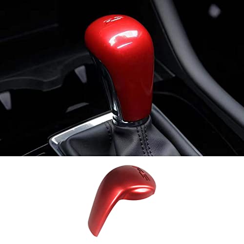 AJLOTMO Red Sport Print Interior Trim Gear Shift Knob Compatible with Mazda 3 6 CX-3 CX-5 CX-9 (Gear Shift Knob Emblem)