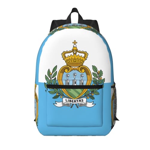 Sac à dos de voyage cabine 43,2 cm noir motif Saint-Marin