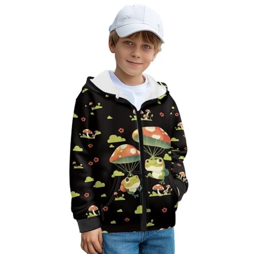 Rnyleeg Boys Jackets Zip Up Hoodies for Boys Kids Sweatshirt Cardigan with Pockets Comfy Long Sleeve Tops Birthday Gifts