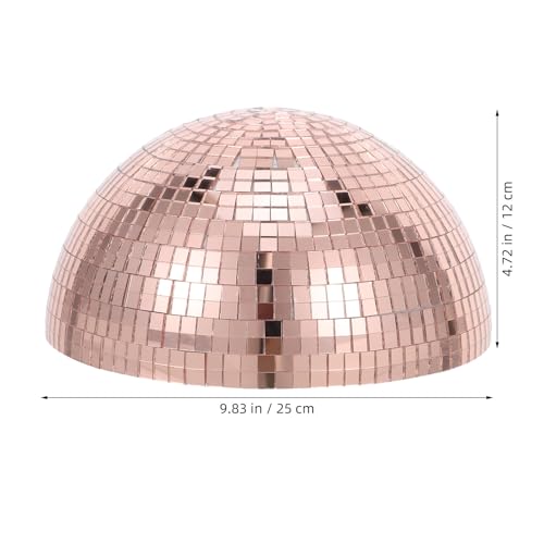Bola espejada autoadhesiva SEWACC para decoración de fiestas y jardín, esfera reflectante resistente a la intemperie de vidrio y espuma con diseño 3D brillante miniatura 2