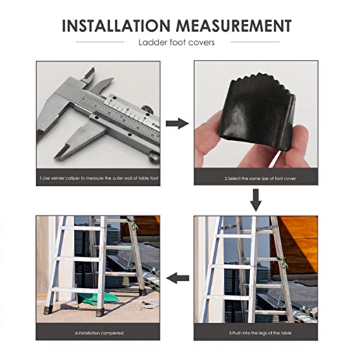 DOITOOL 4 Peças Domésticas Para Não Acessórios Pára-Choques De Perna De Borracha Extensão De Substit