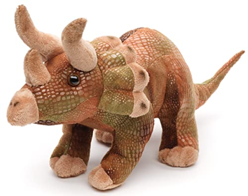 Uni-Toys Tricératops, Debout, 40 cm (Longueur), en Peluche, Dinosaure, Doudou