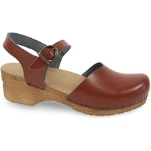 Sanita Womens Sansi Clog Brown Leather 41
