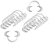 Original Dental Grade Mouthpieces for Speak Out, Watch Ya Mouth, Mouthguard Party Games - (Set of 12 C-Shape Cheek/Lip Retractors) - Clear Medium Size