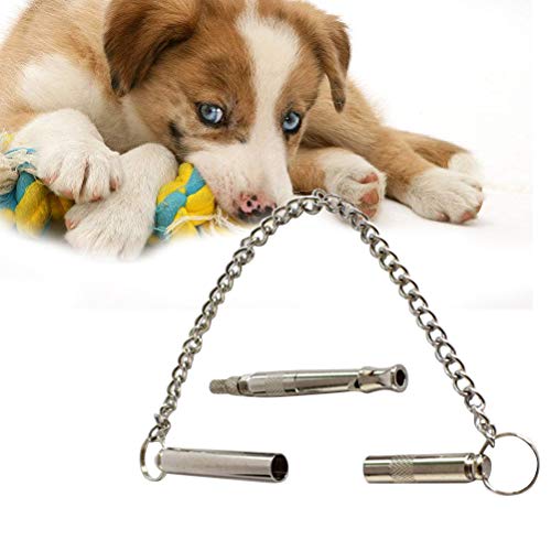 Apito para cães POPETPOP para parar de latir controle de frequência ajustável, ferramenta de treinam
