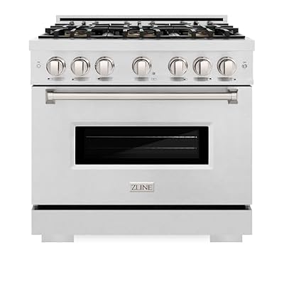 ZLINE 36 in. Classic Gas Range with DuoPro Cooktop and Convection Oven in Satin Stainless Steel