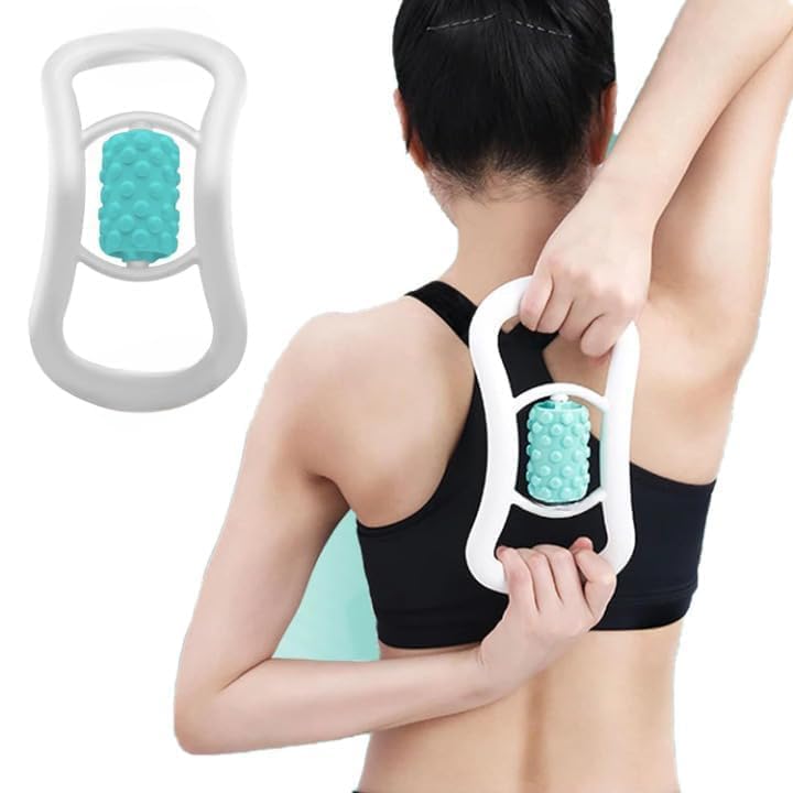 Yoga Ring Massage Tool with Roller Ball, Manual Self Massager, Pilates Sport Fitness Exercise Training Circle, 1 Piece 1